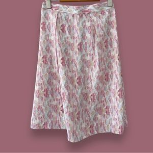 ☀️ SUMMER SALE! Custom-made Silk Charmeuse Pleated A-line Skirt